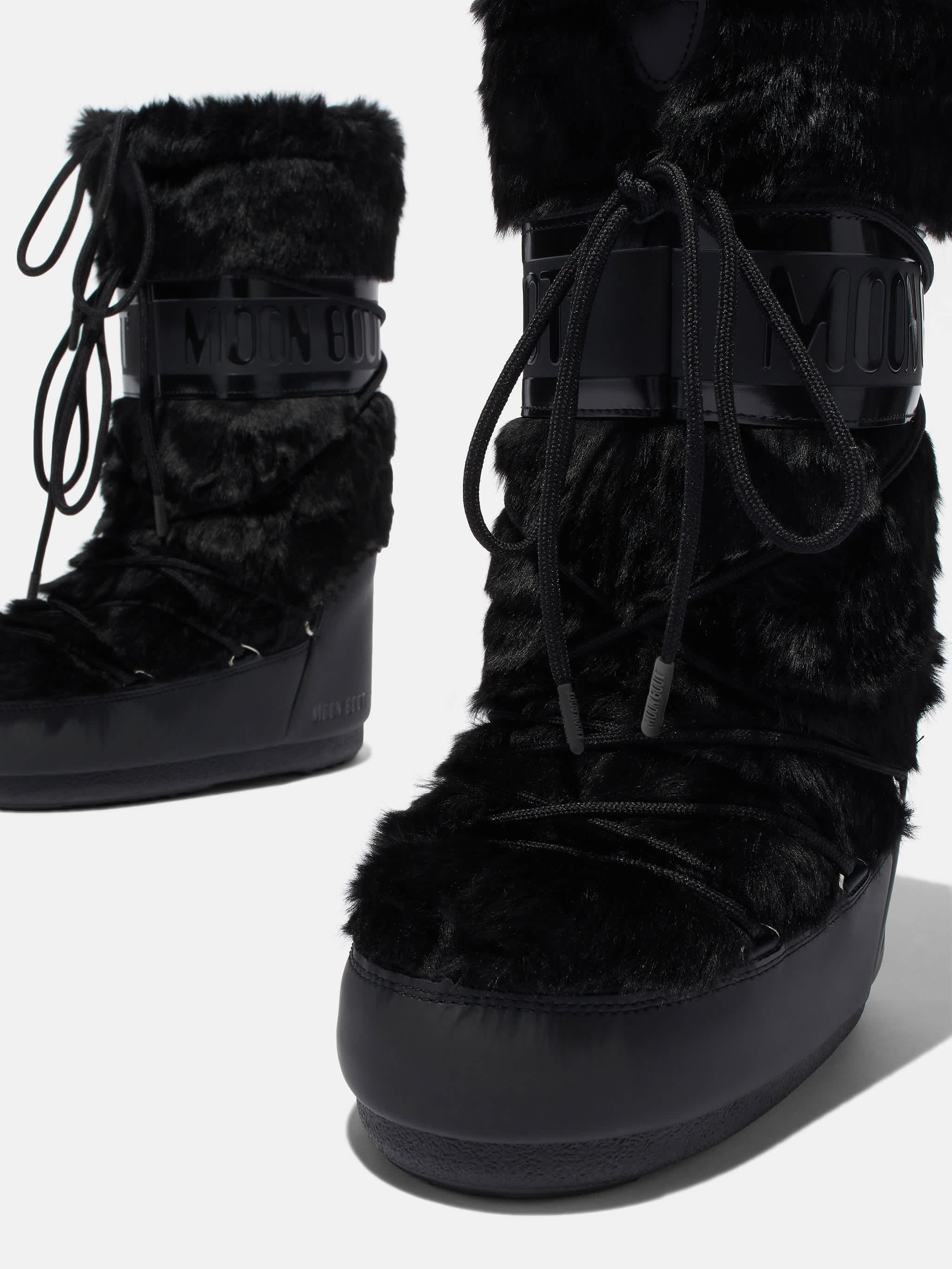 ICON SCHWARZE KUNSTPELZ STIEFEL image number 3