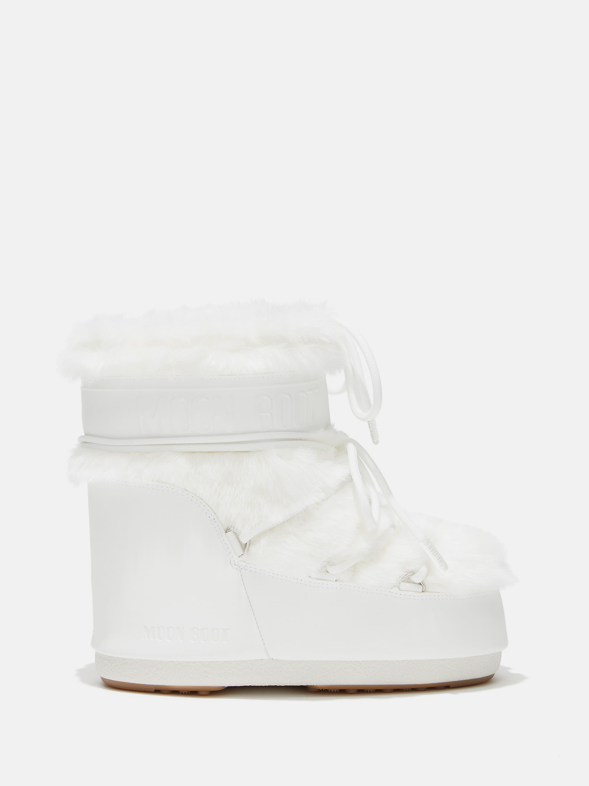 STIVALE ICON LOW BIANCO IN ECOPELLICCIA