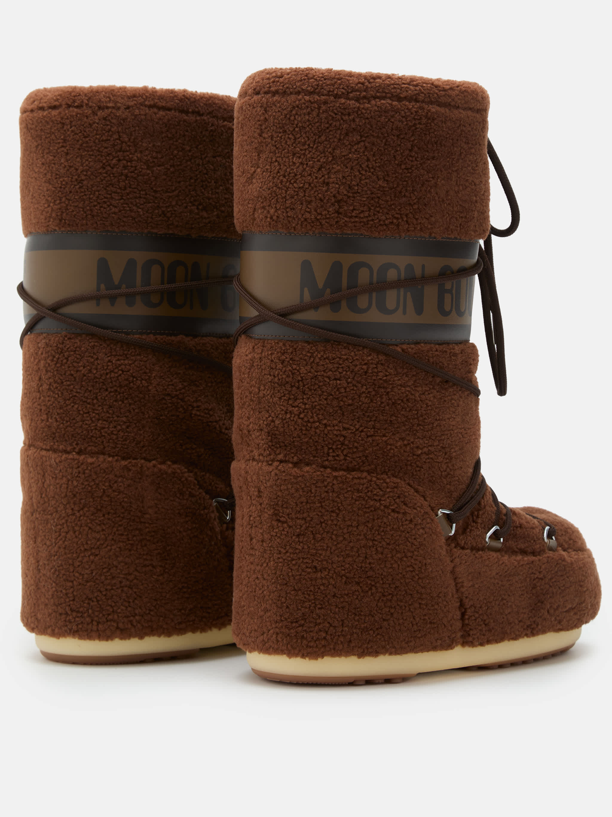 ICON BROWN FLEECE BOOTS