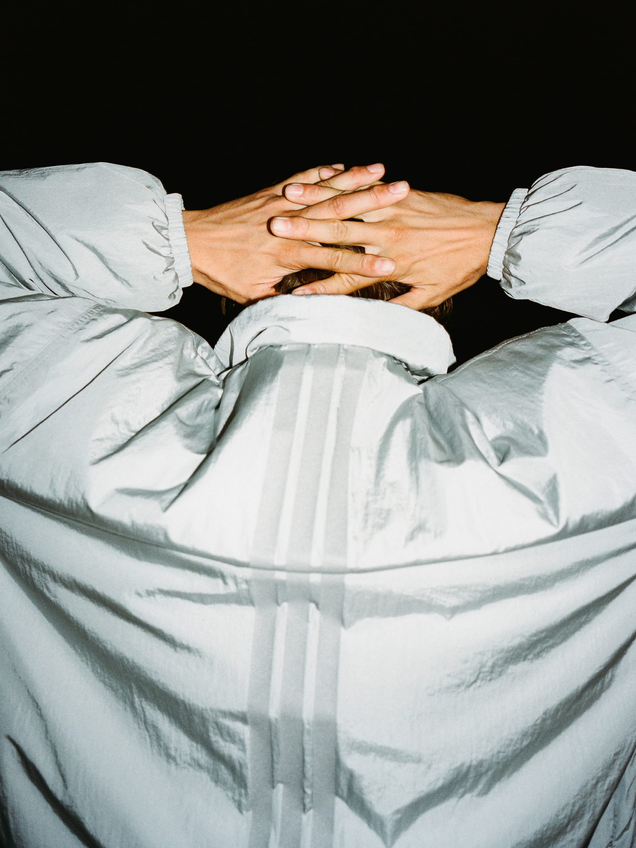 ADIDAS X MOON BOOT SILVER TRACKSUIT TOP