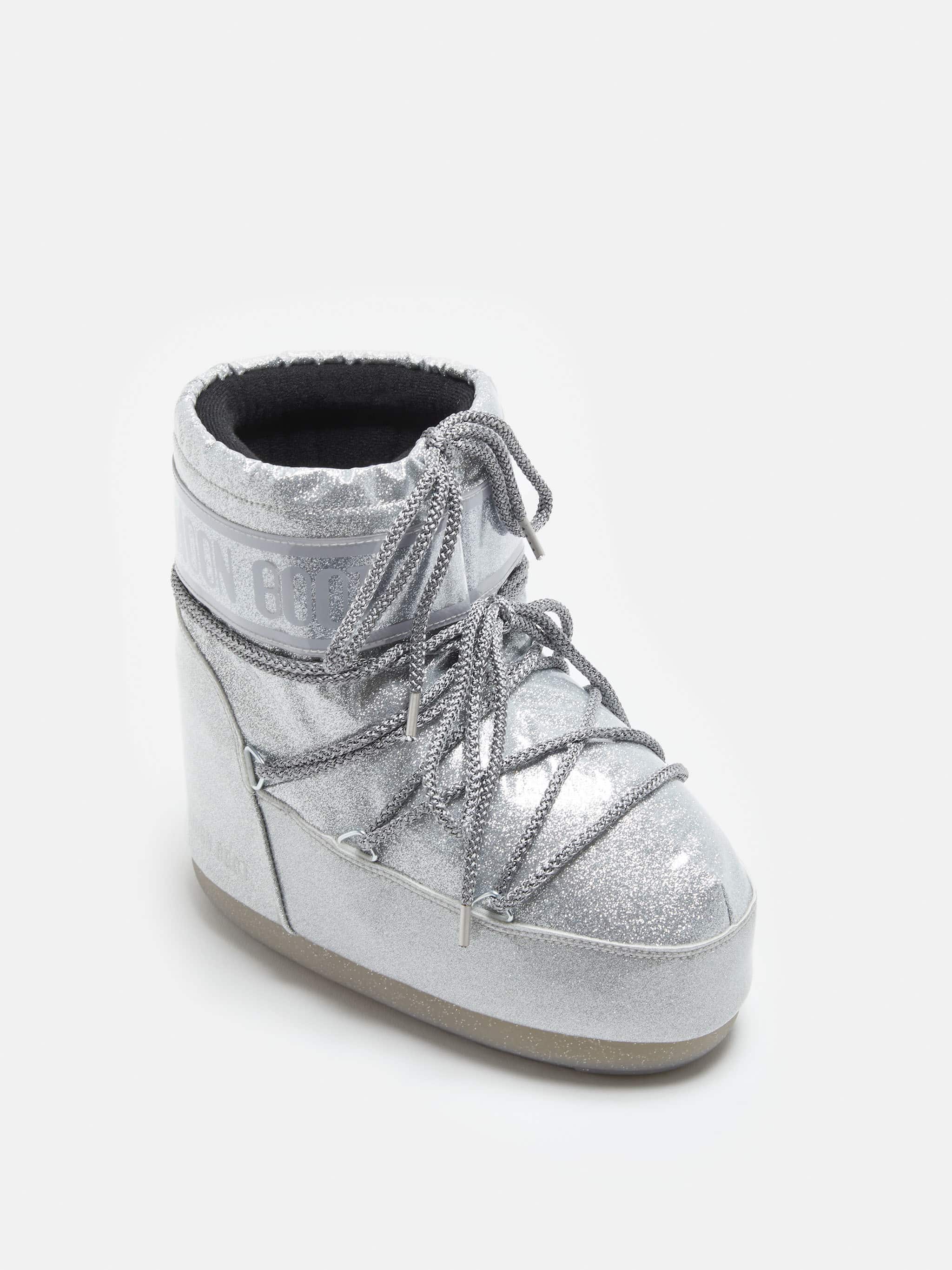 BOTTES ICON LOW À PAILLETTES ARGENTÉ