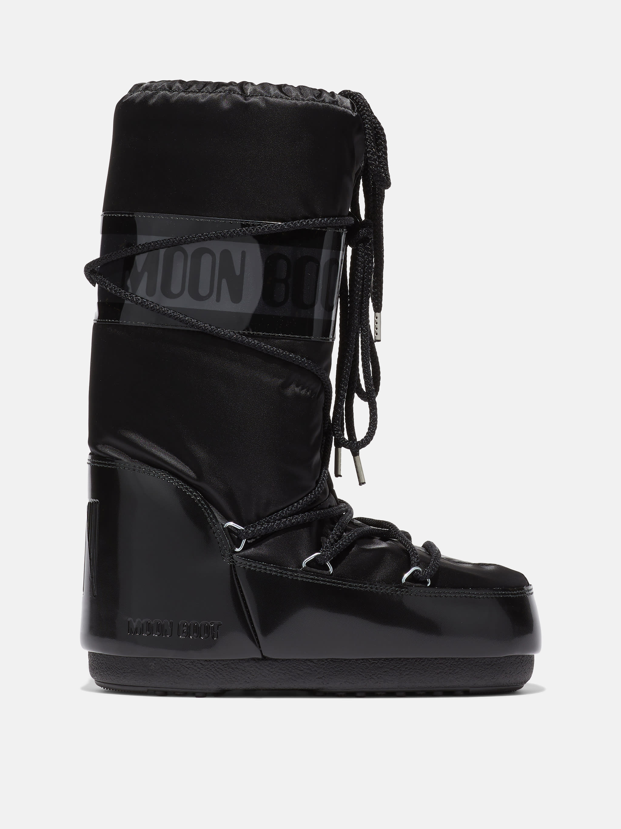 STIVALE ICON GLANCE NERO IN RASO