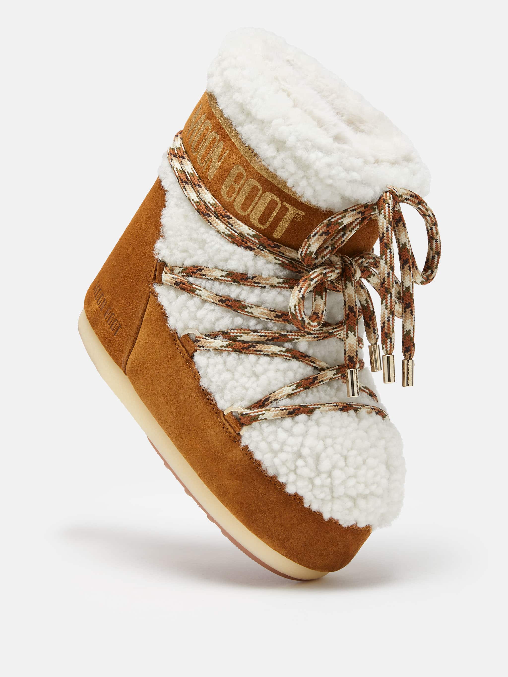 LAB69 ICON LOW BROWN SHEARLING BOOTS image number 3