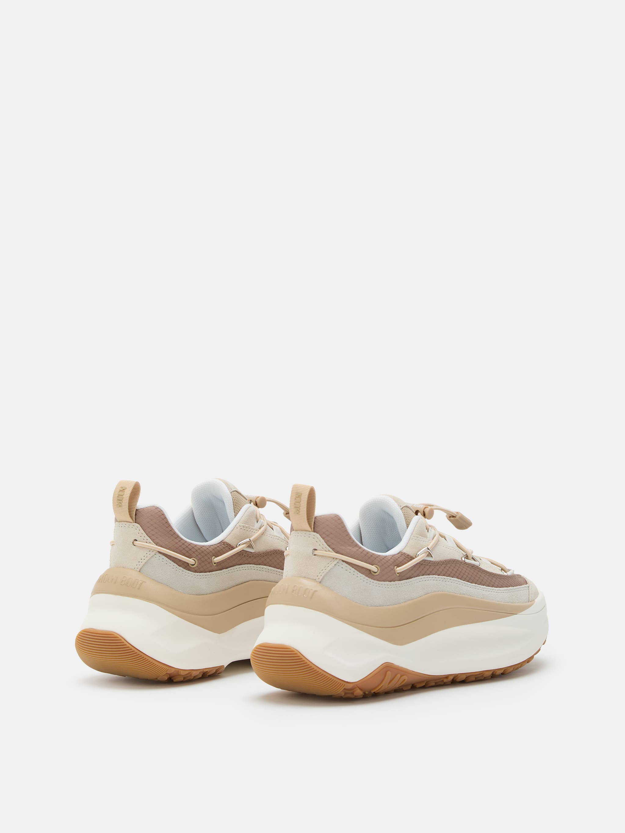 MOON247 XLACE OFF WHITE & TAUPE SNEAKERS