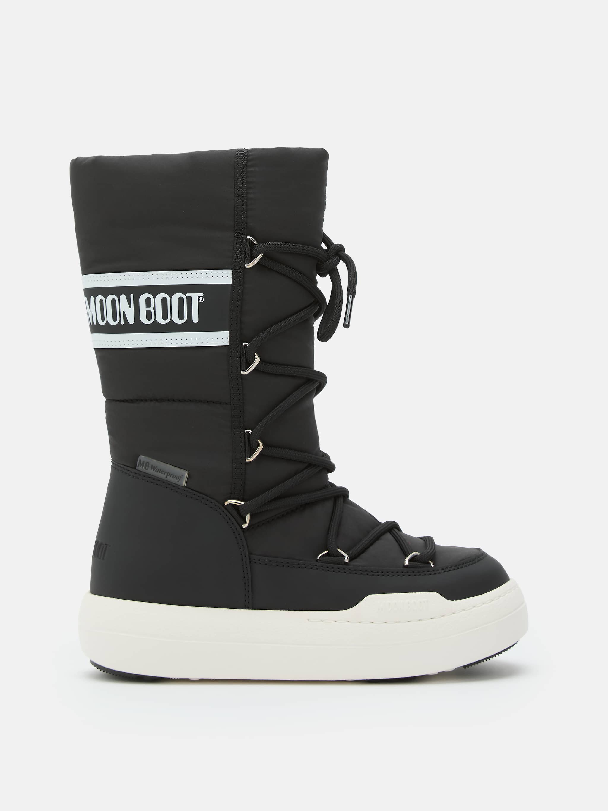 BOTTES À LACETS JUNIOR PARK TUBE NOIRES