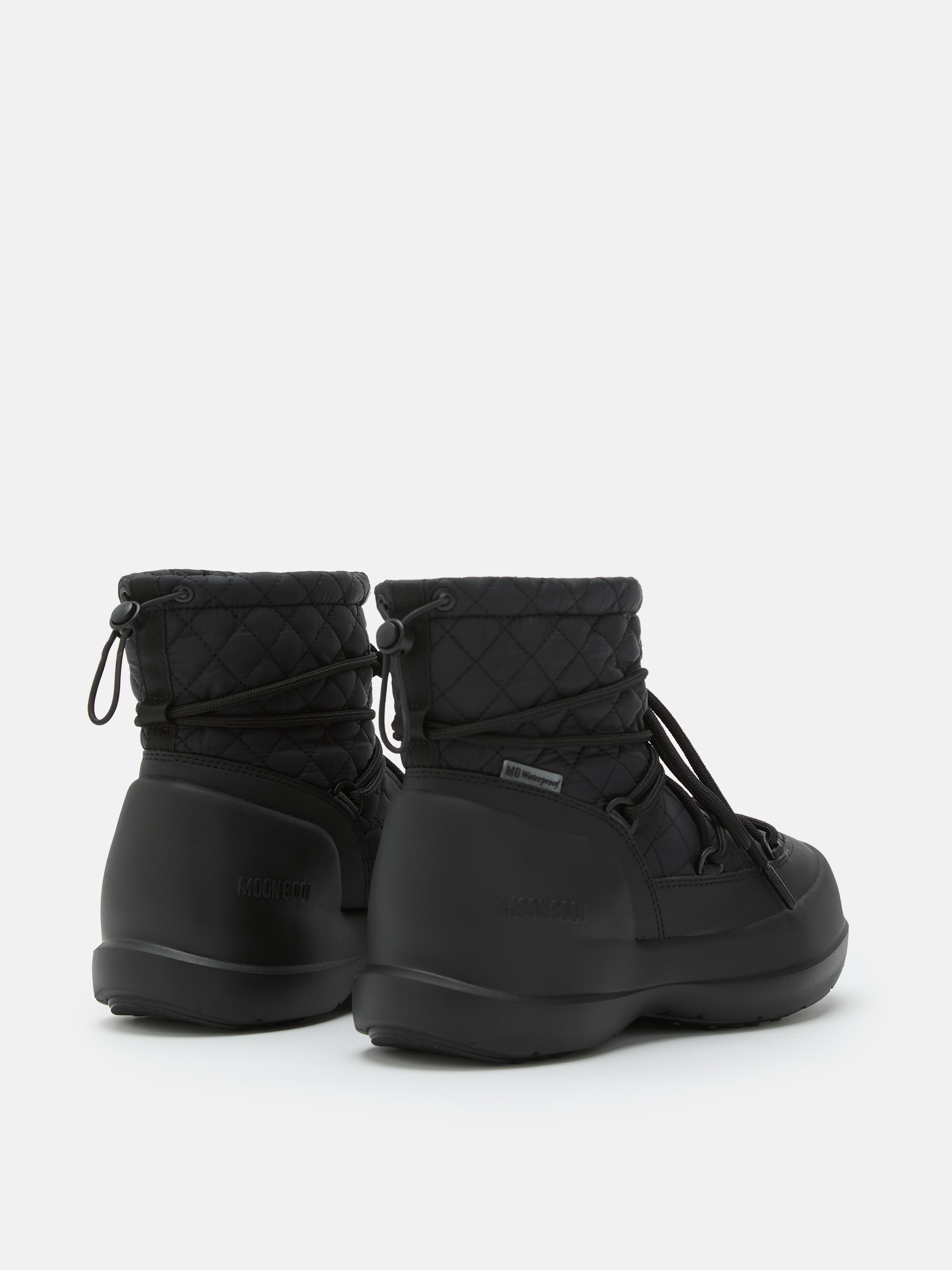 MEZZALUNA MID SCHWARZE GESTEPPTE STIEFEL