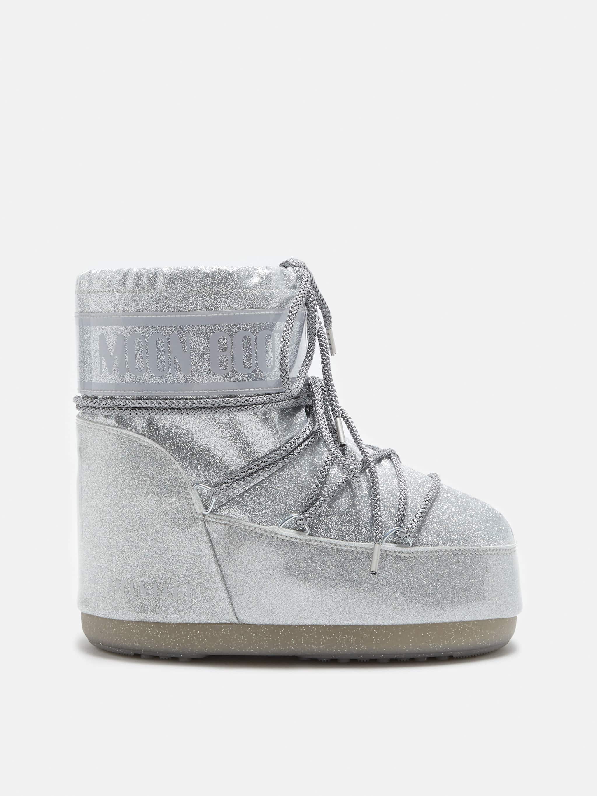 BOTTES ICON LOW À PAILLETTES ARGENTÉ