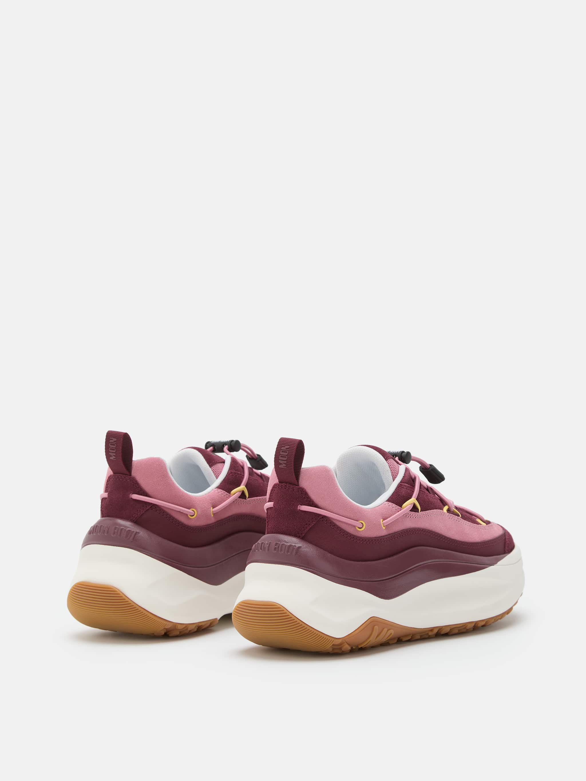 SNEAKER MOON247 XLACE BORDEAUX E ROSA