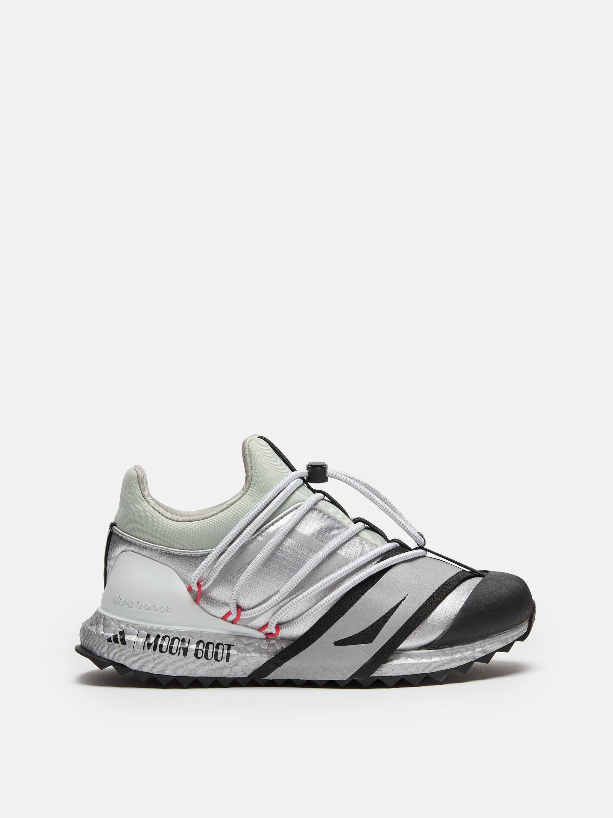 ADIDAS X MOON BOOT MATTE SILVER ULTRABOOST 1.0 LOW-TOP SNEAKERS