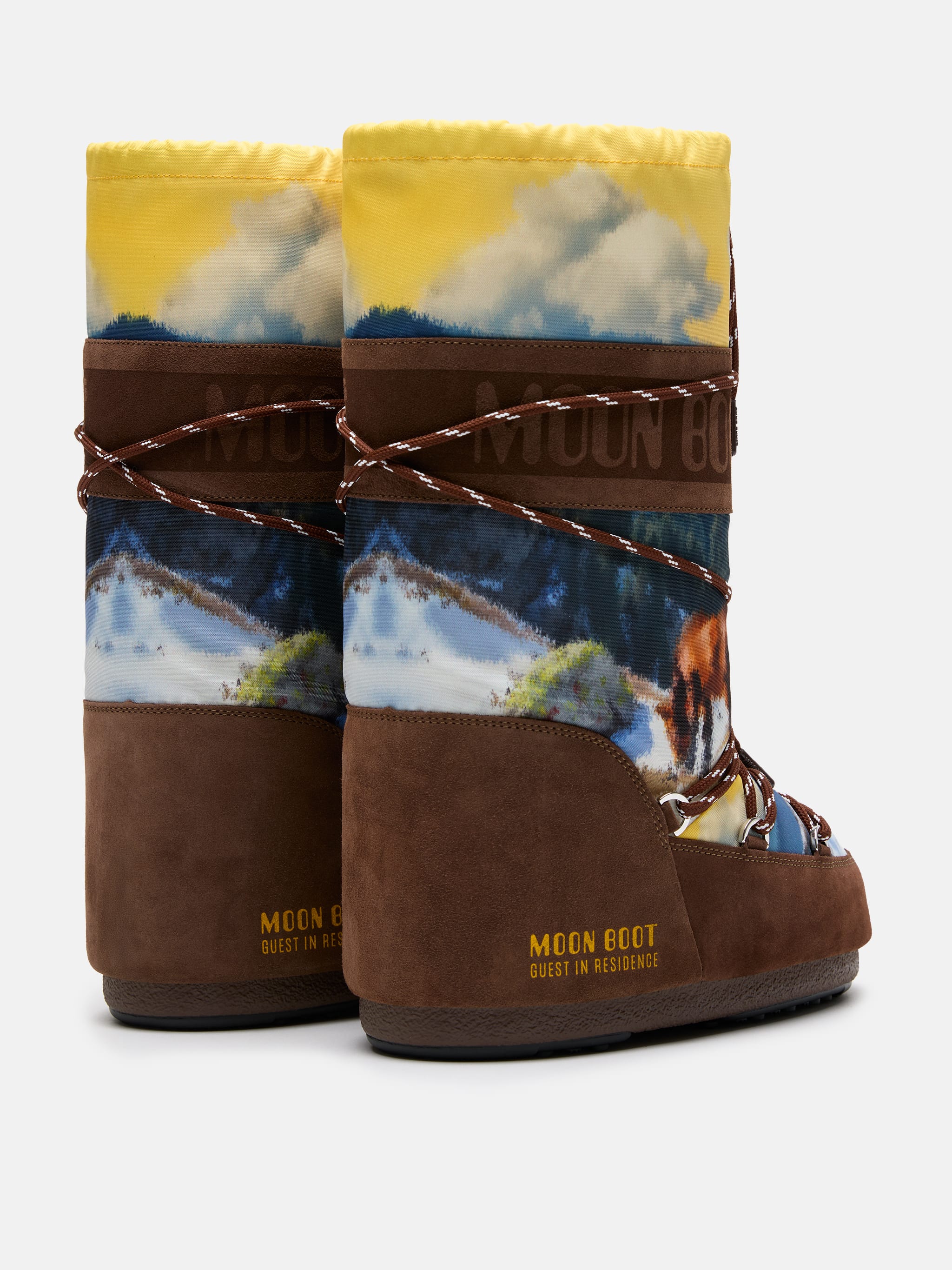 MOON BOOT X GUEST IN RESIDENCE BOTTES ICON HIGH POSTCARD CACAO