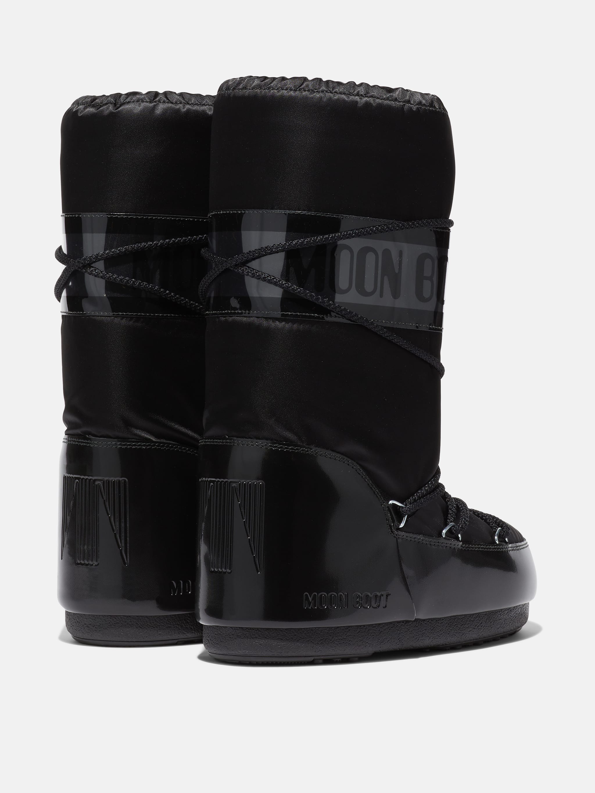 STIVALE ICON GLANCE NERO IN RASO
