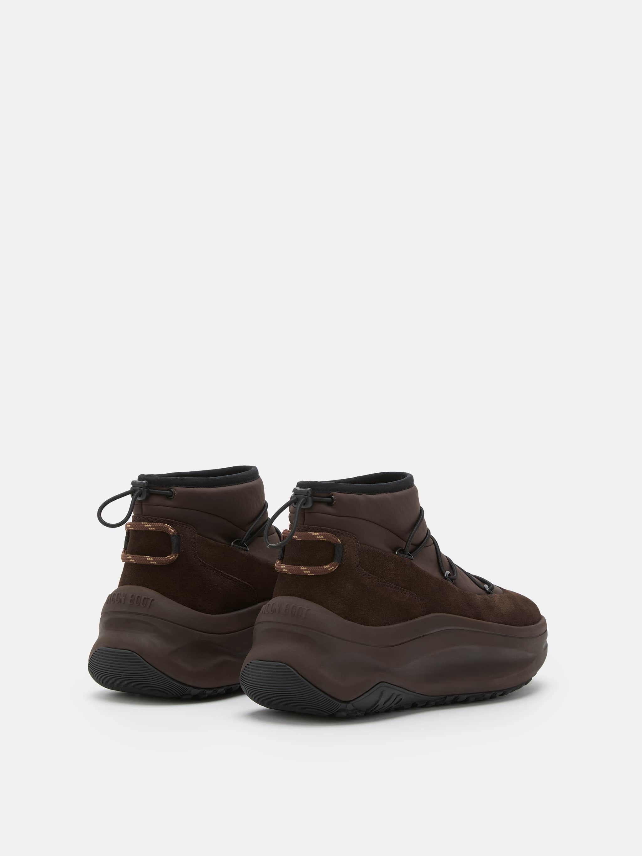 MOON247 DARK BROWN SLIP-ON SNEAKERS