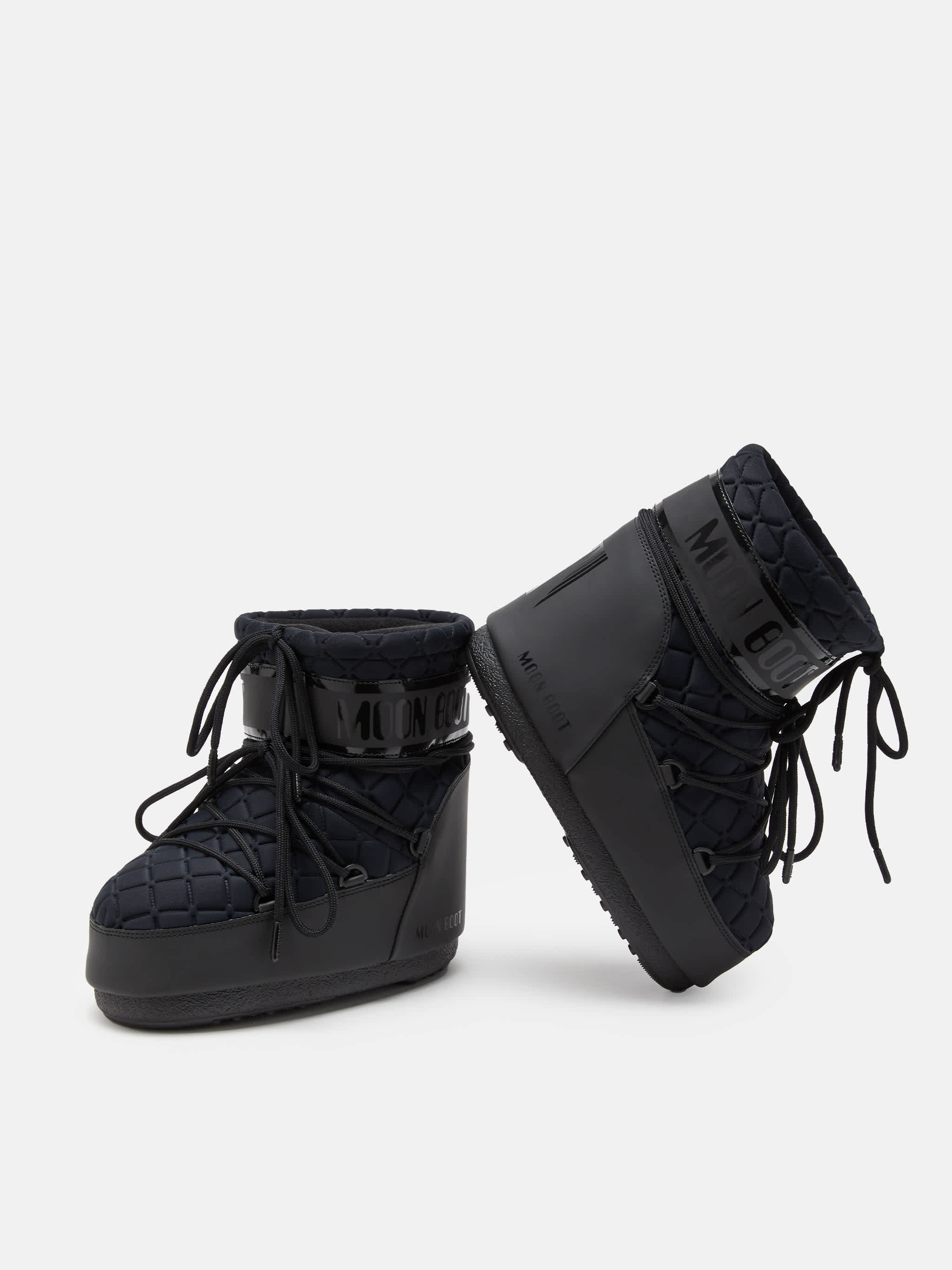 ICON LOW QUILT BLACK BOOTS image number 3