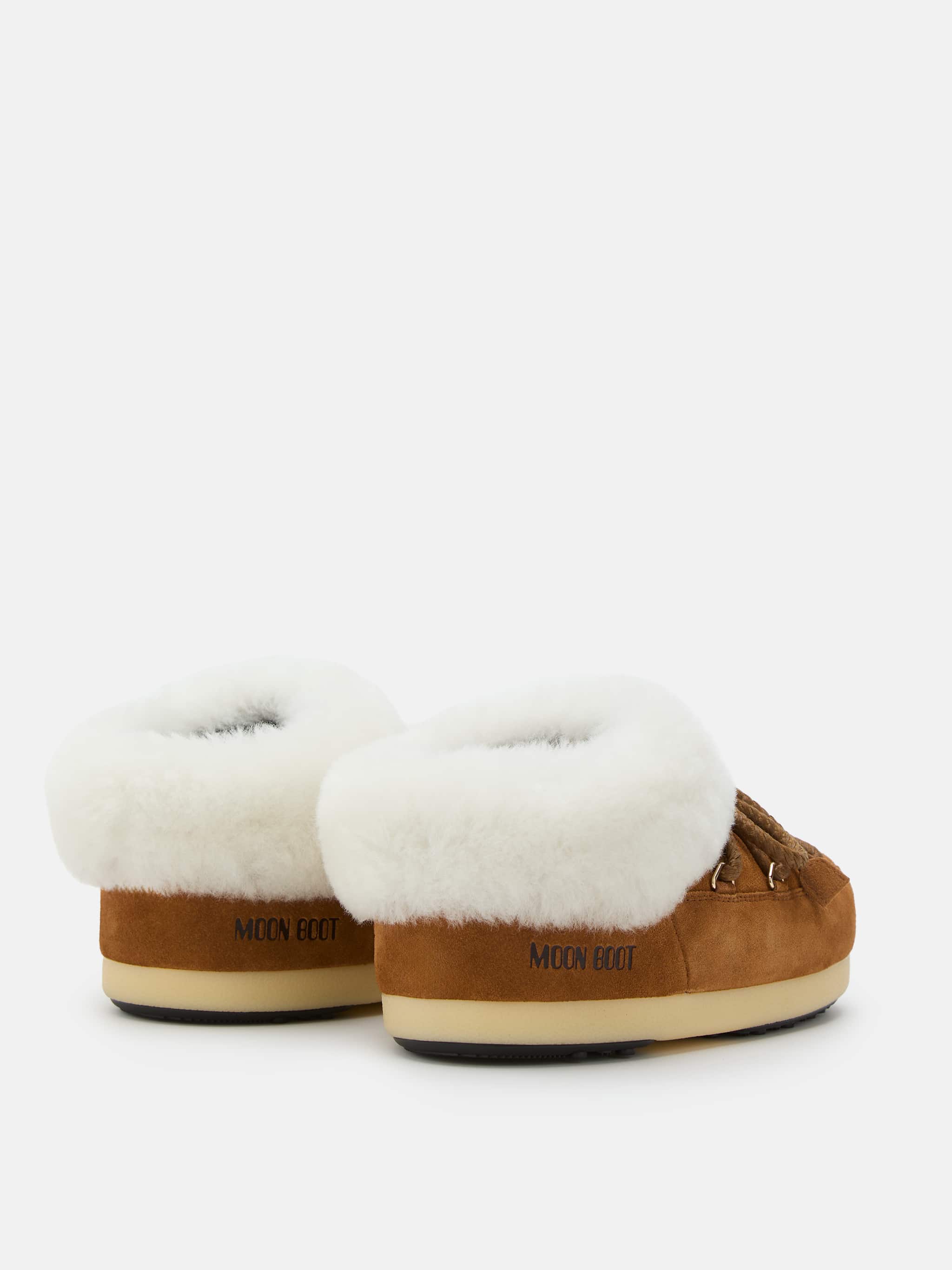 EVX BRAUN MULES AUS VELOURSLEDER