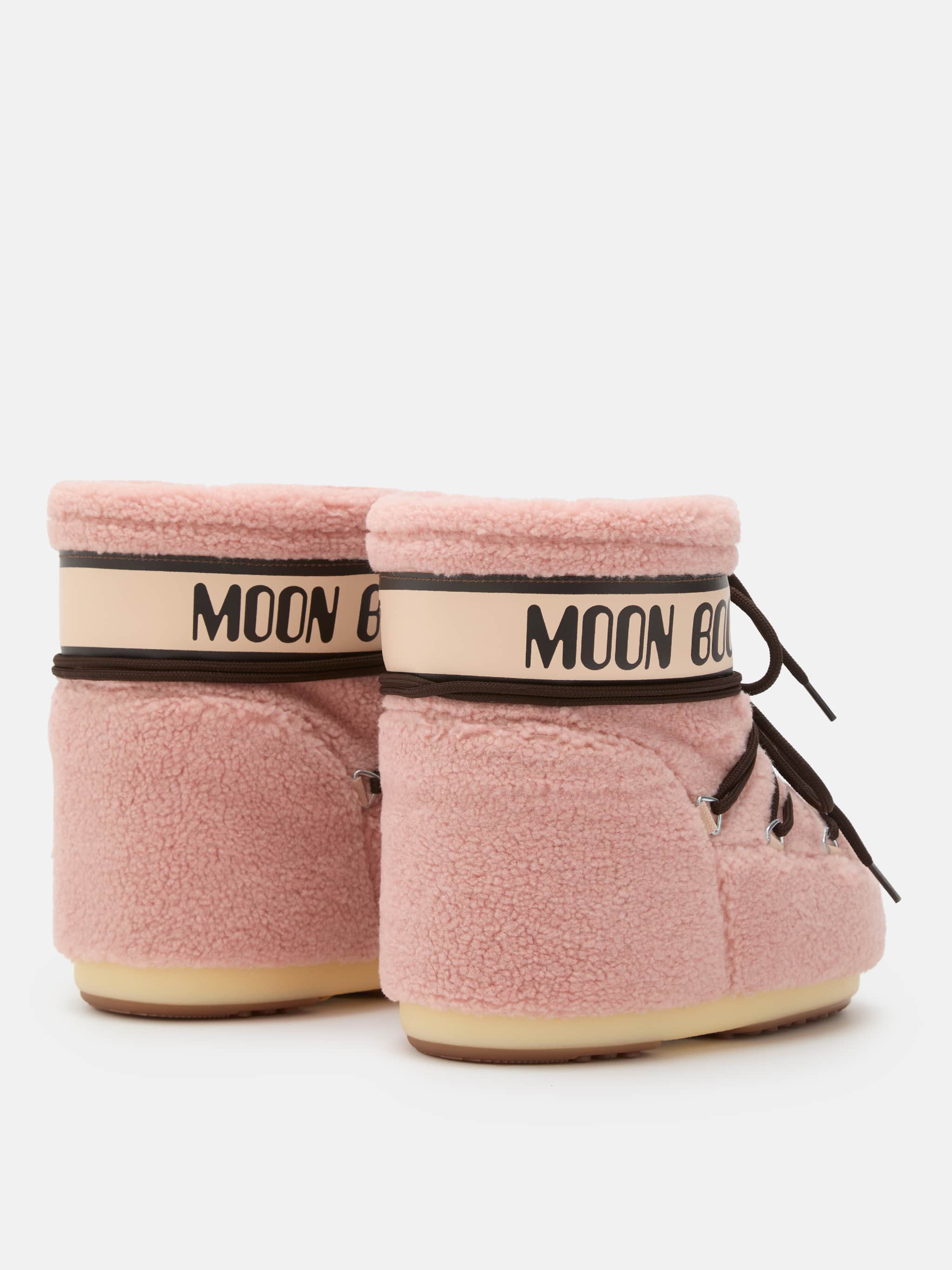 ICON LOW PINK FLEECE BOOTS