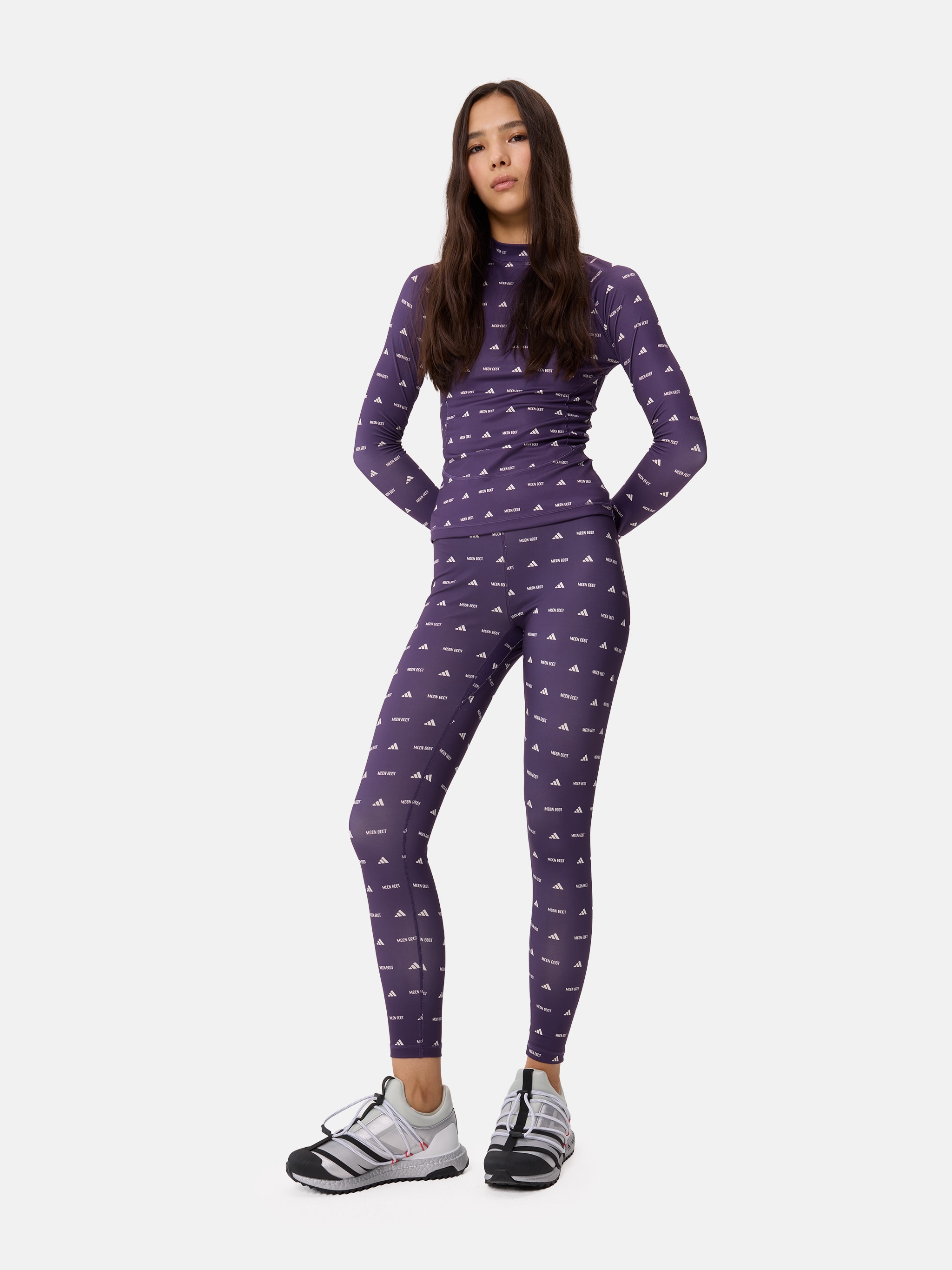 ADIDAS X MOON BOOT PLUM LEGGINGS