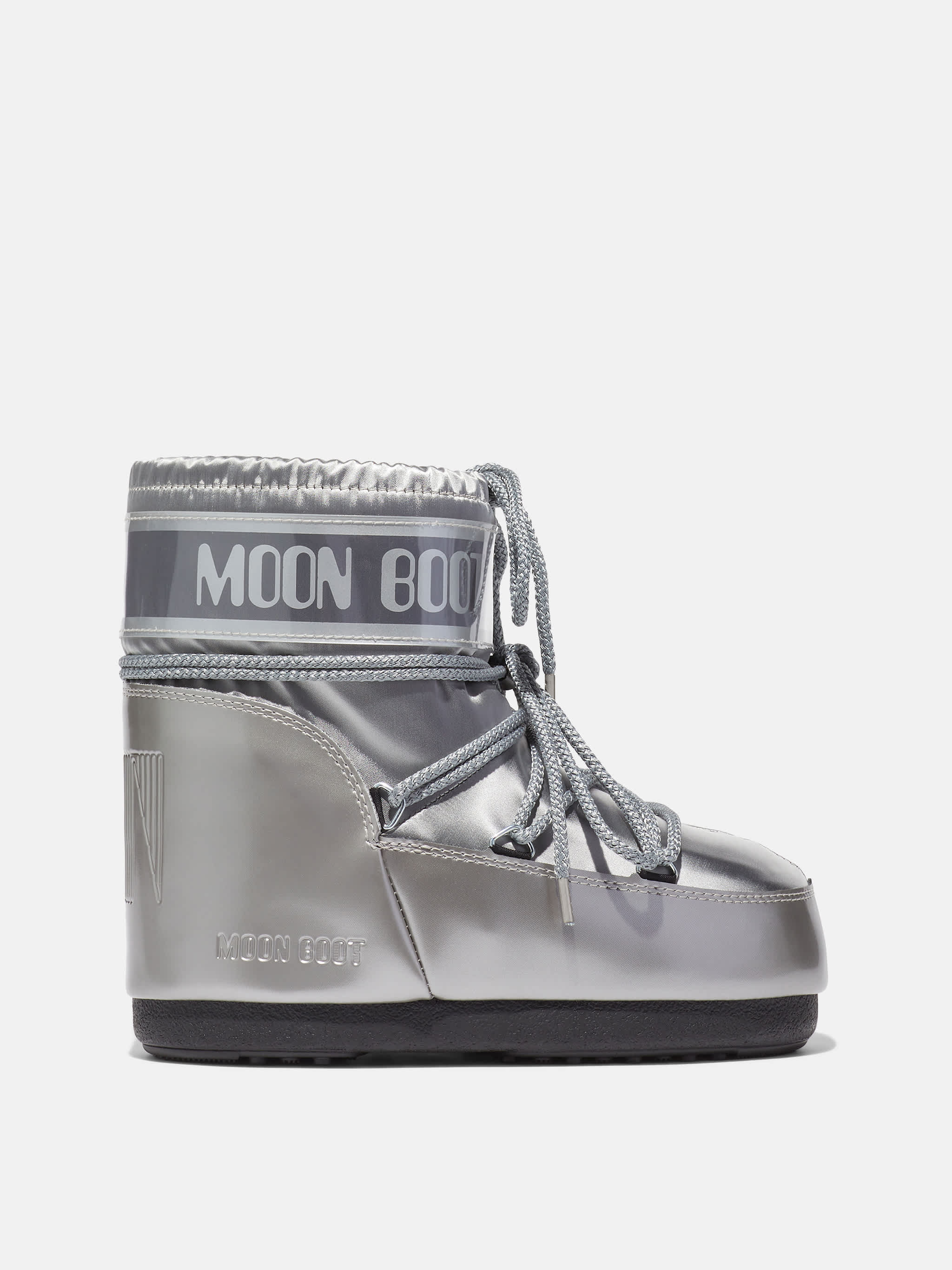 ICON LOW GLANCE SILBERNE SATIN STIEFEL image number 0