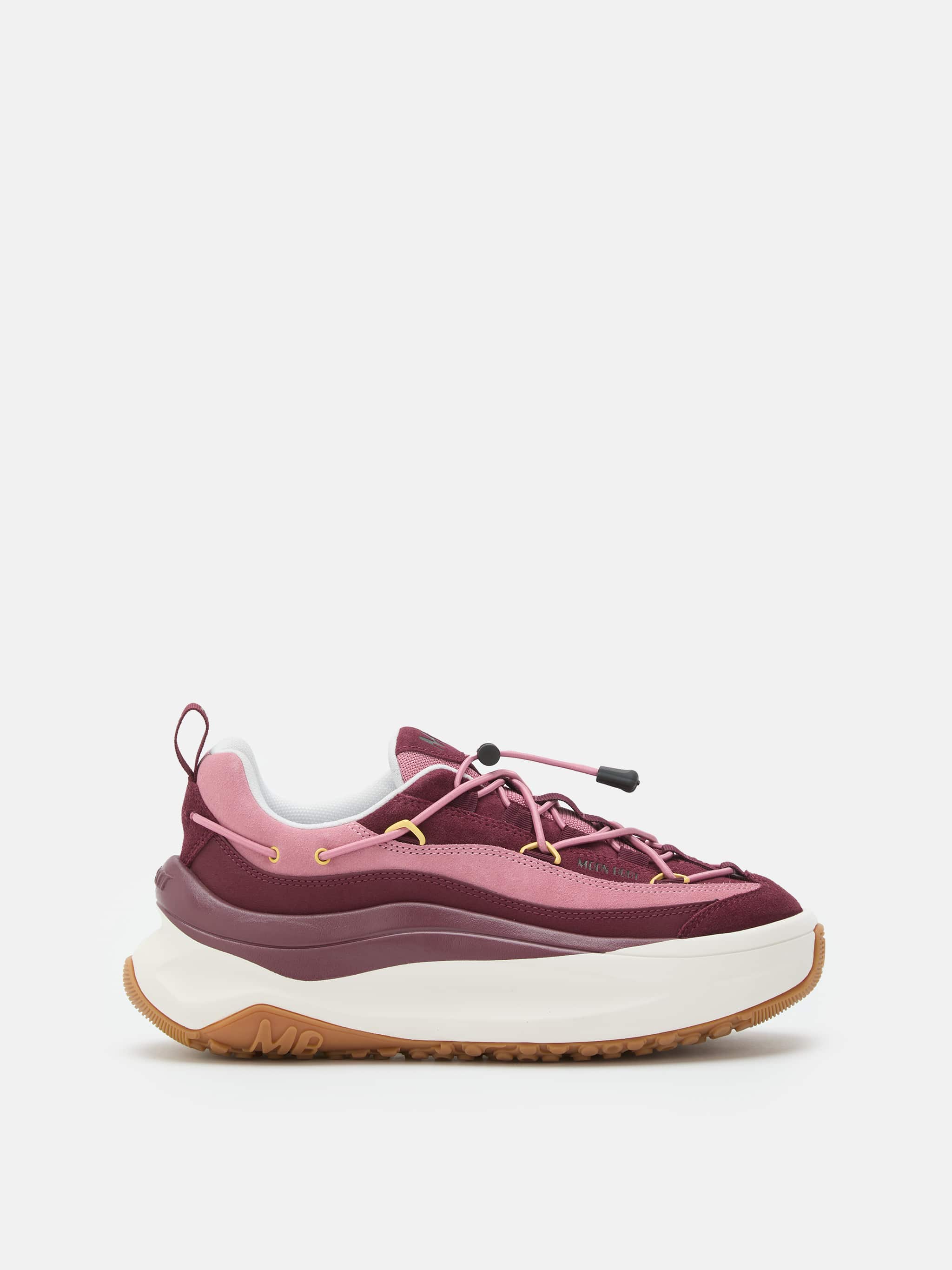 SNEAKER MOON247 XLACE BORDEAUX E ROSA