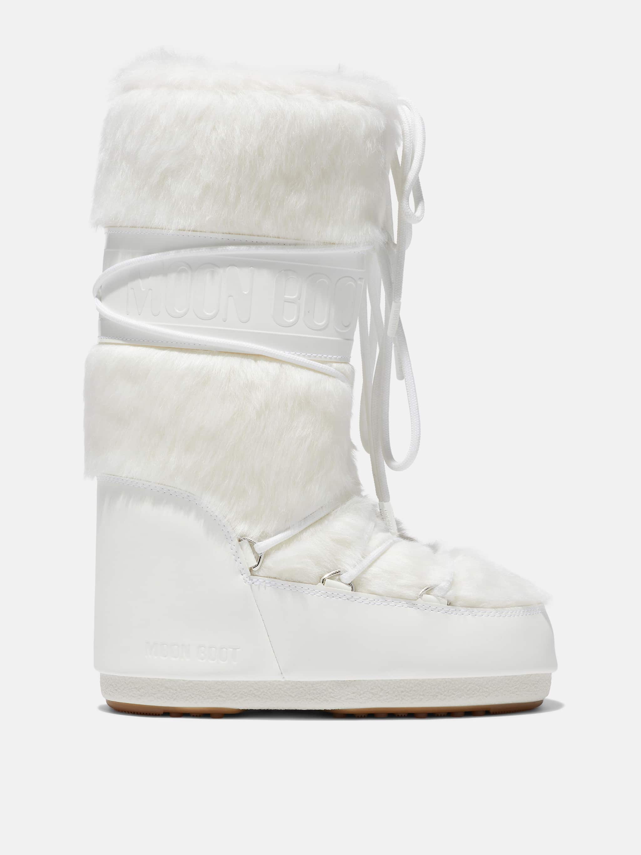 BOTTES ICON WHITE EN FAUSSE FOURRURE image number 0