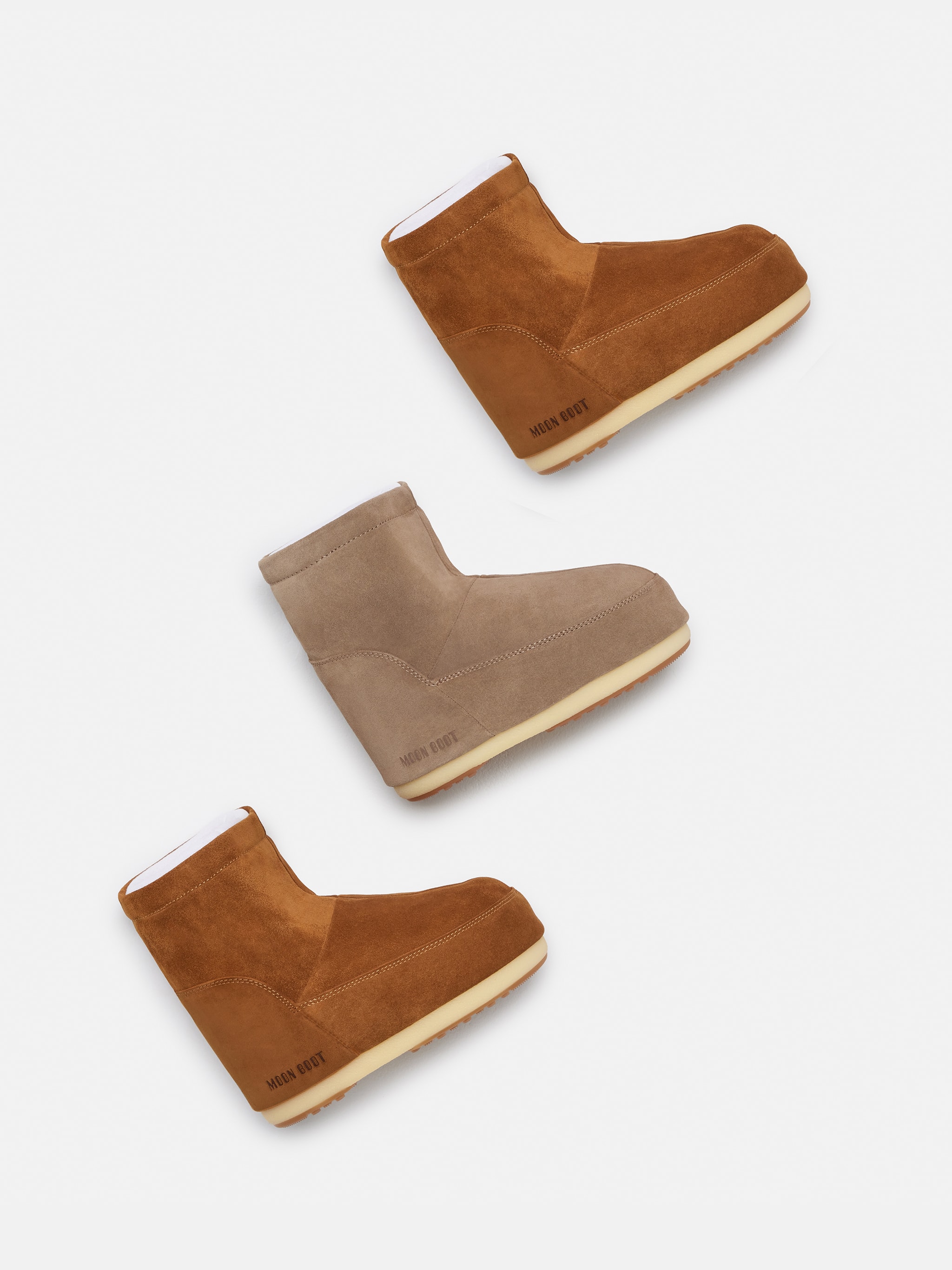 STIVALE ICON LOW MARRONE IN PELLE SCAMOSCIATA SENZA LACCI image number 4