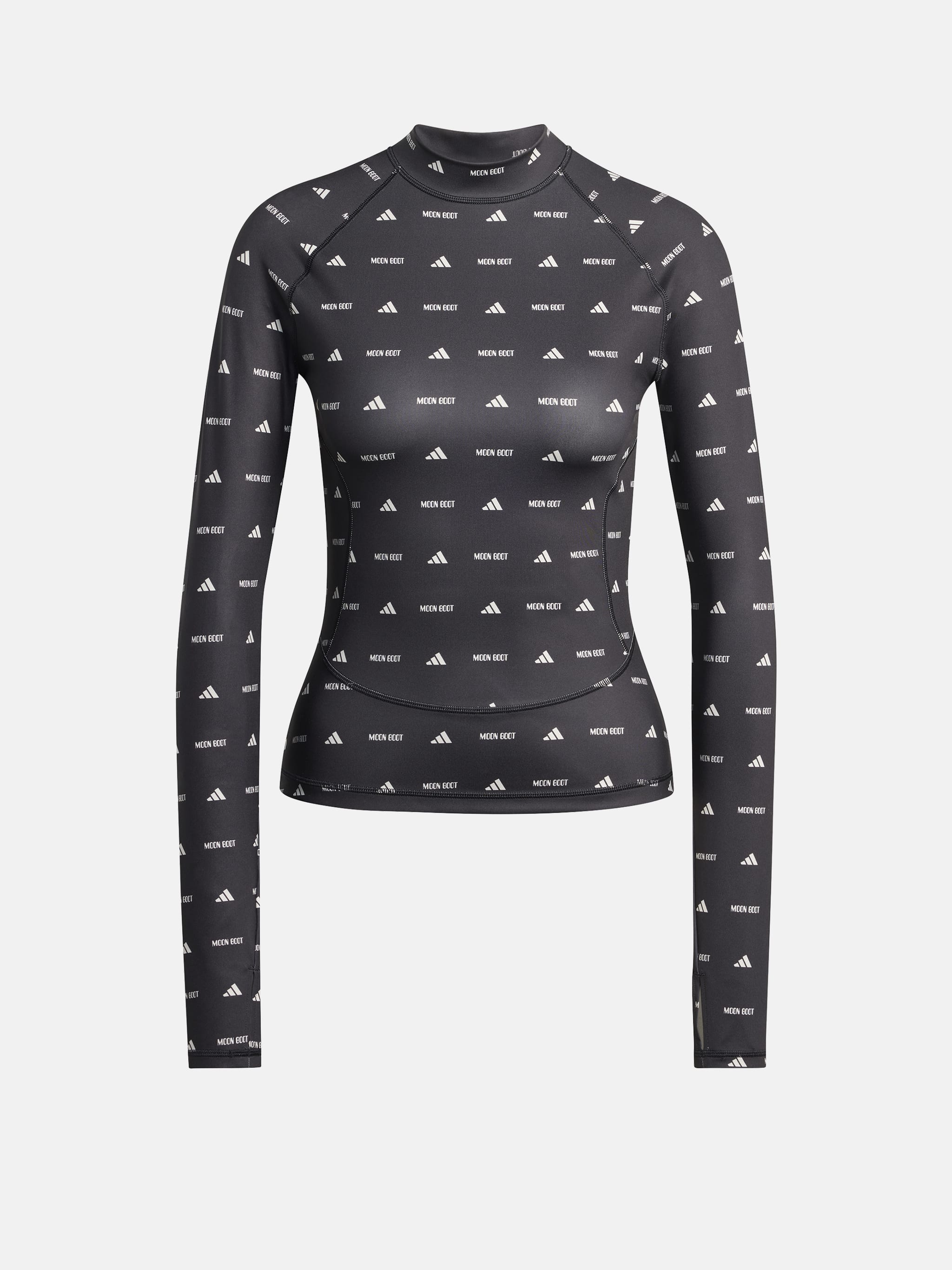 ADIDAS X MOON BOOT BLACK LONG SLEEVE TOP