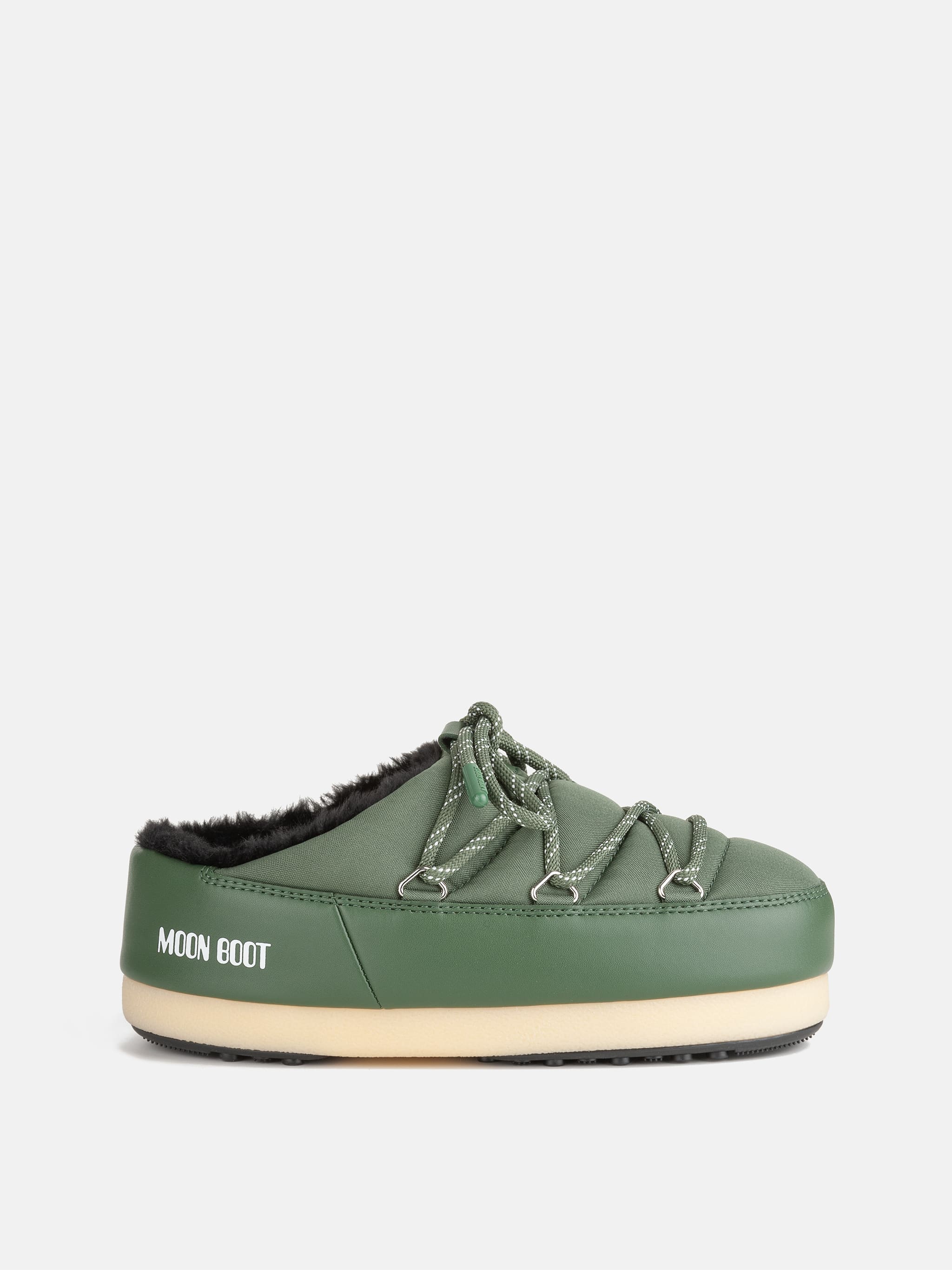 EVX GRÜNE MULES AUS NYLON