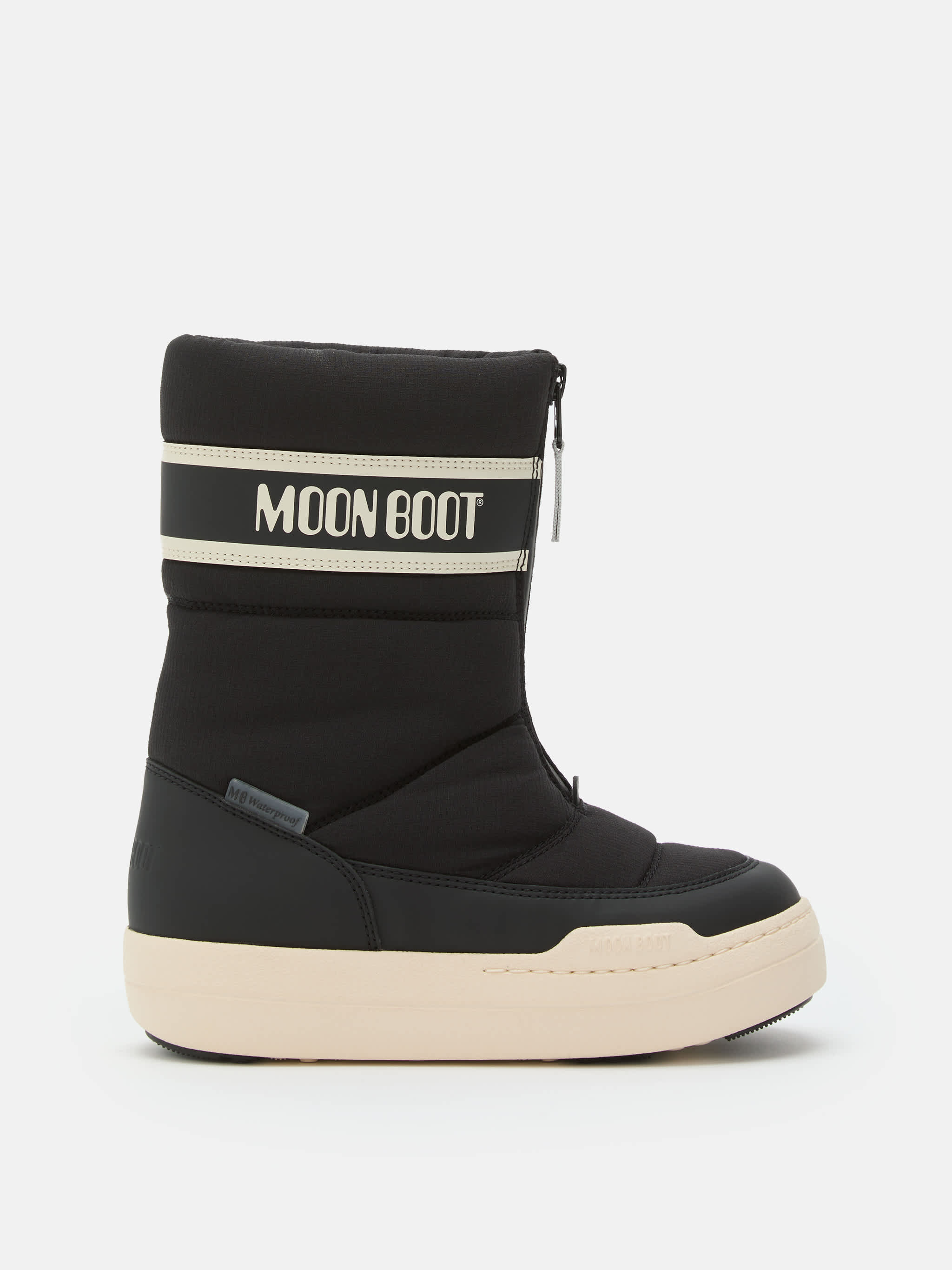 JUNIOR PARK BLACK ZIP HIGH BOOTS