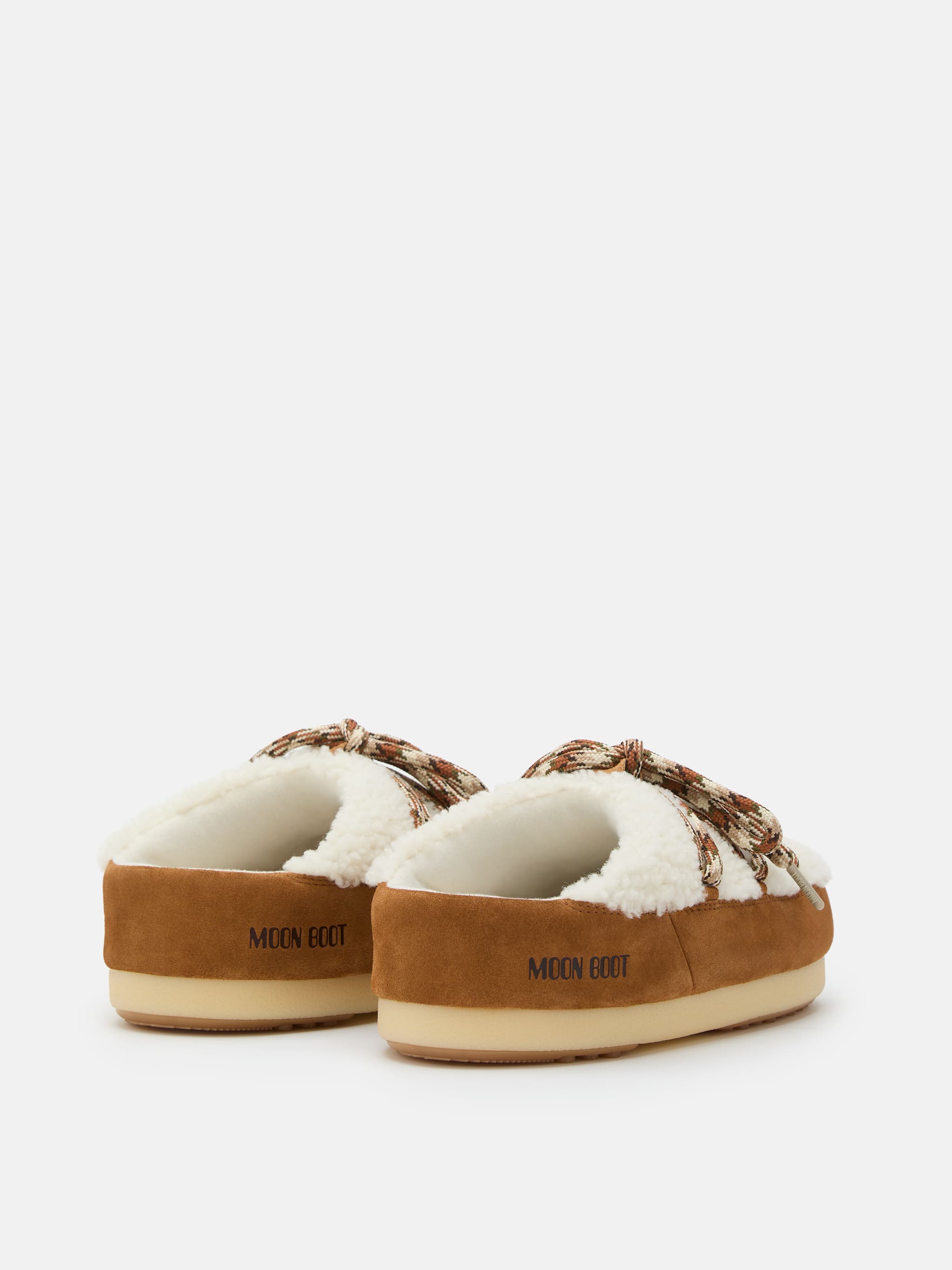 MULE EVX EN SHEARLING MARRON