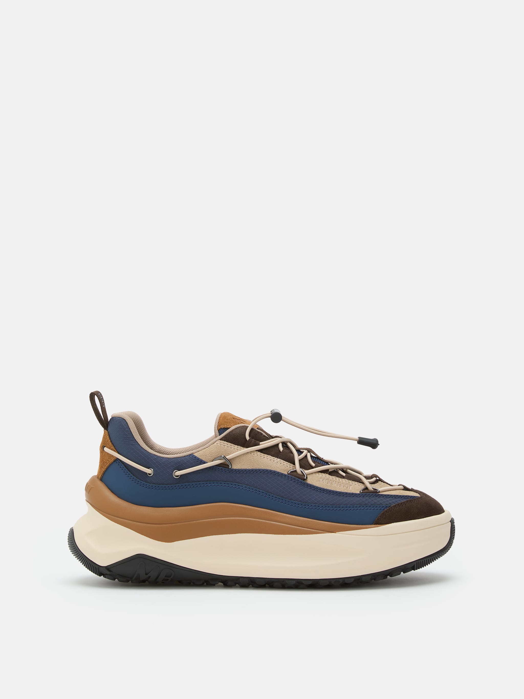 MOON247 XLACE NAVY & BROWN SNEAKERS