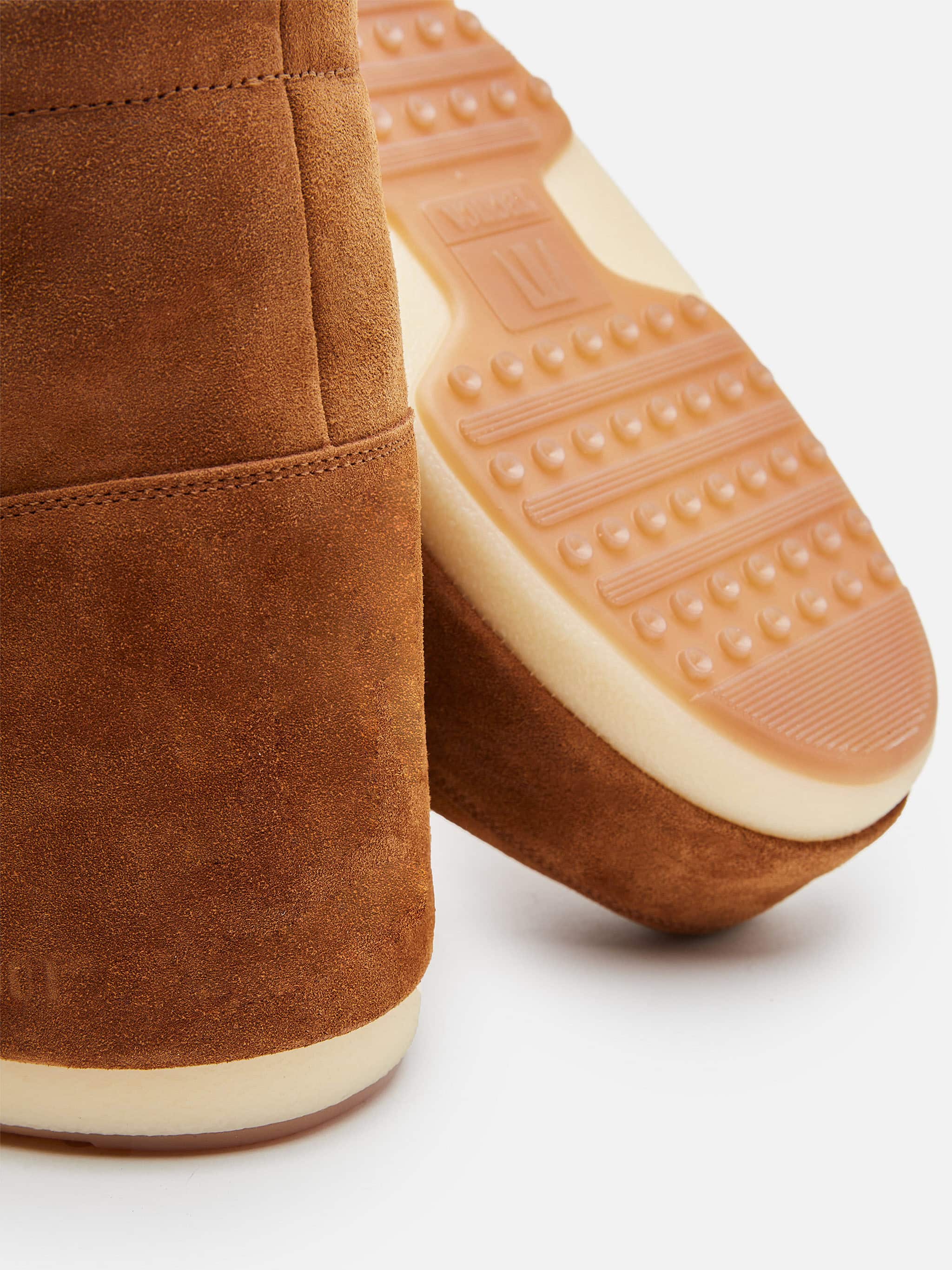 STIVALE ICON LOW MARRONE IN PELLE SCAMOSCIATA SENZA LACCI image number 3