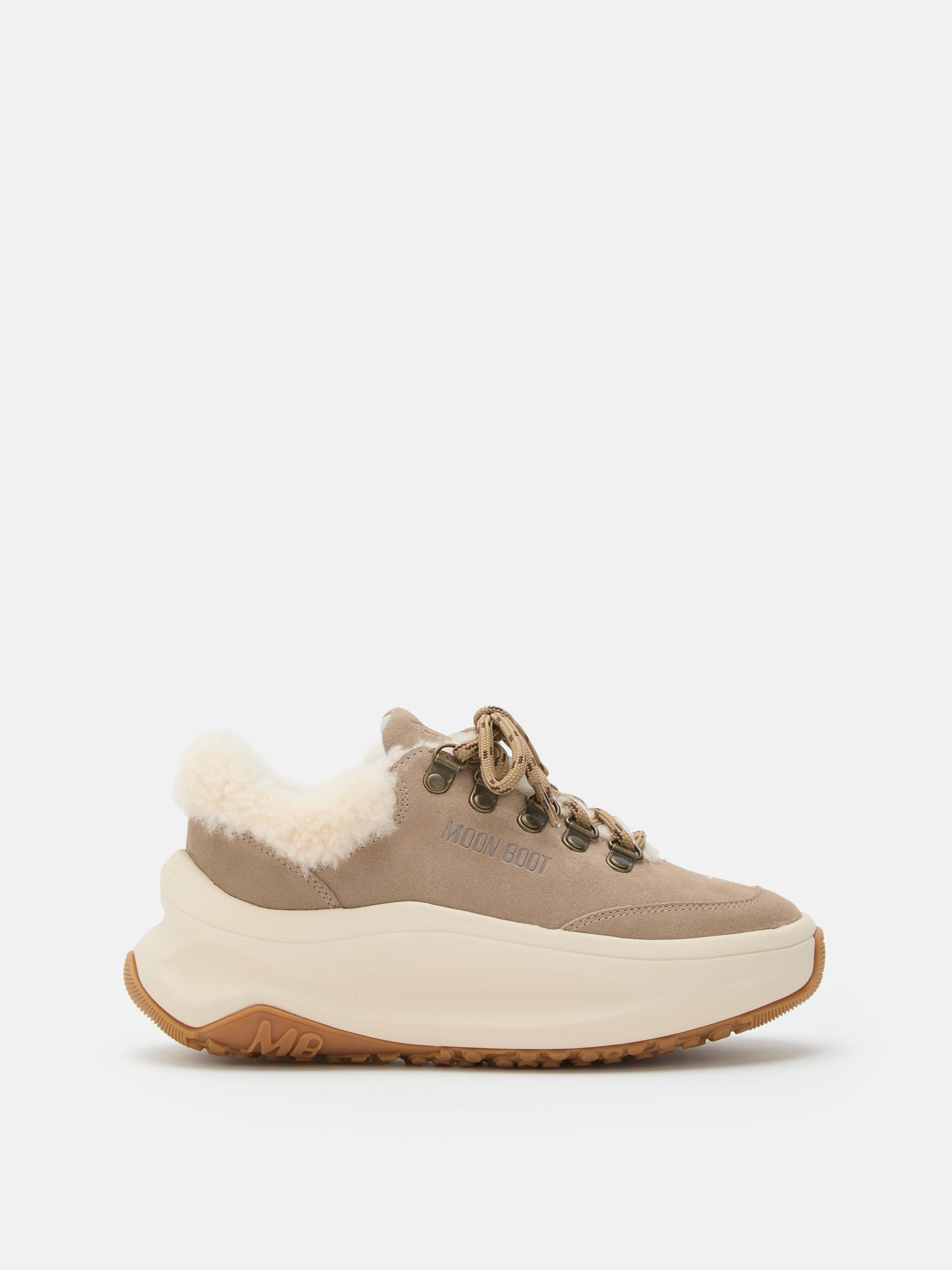 SNEAKER MOON247 CITY IN SHEARLING BEIGE