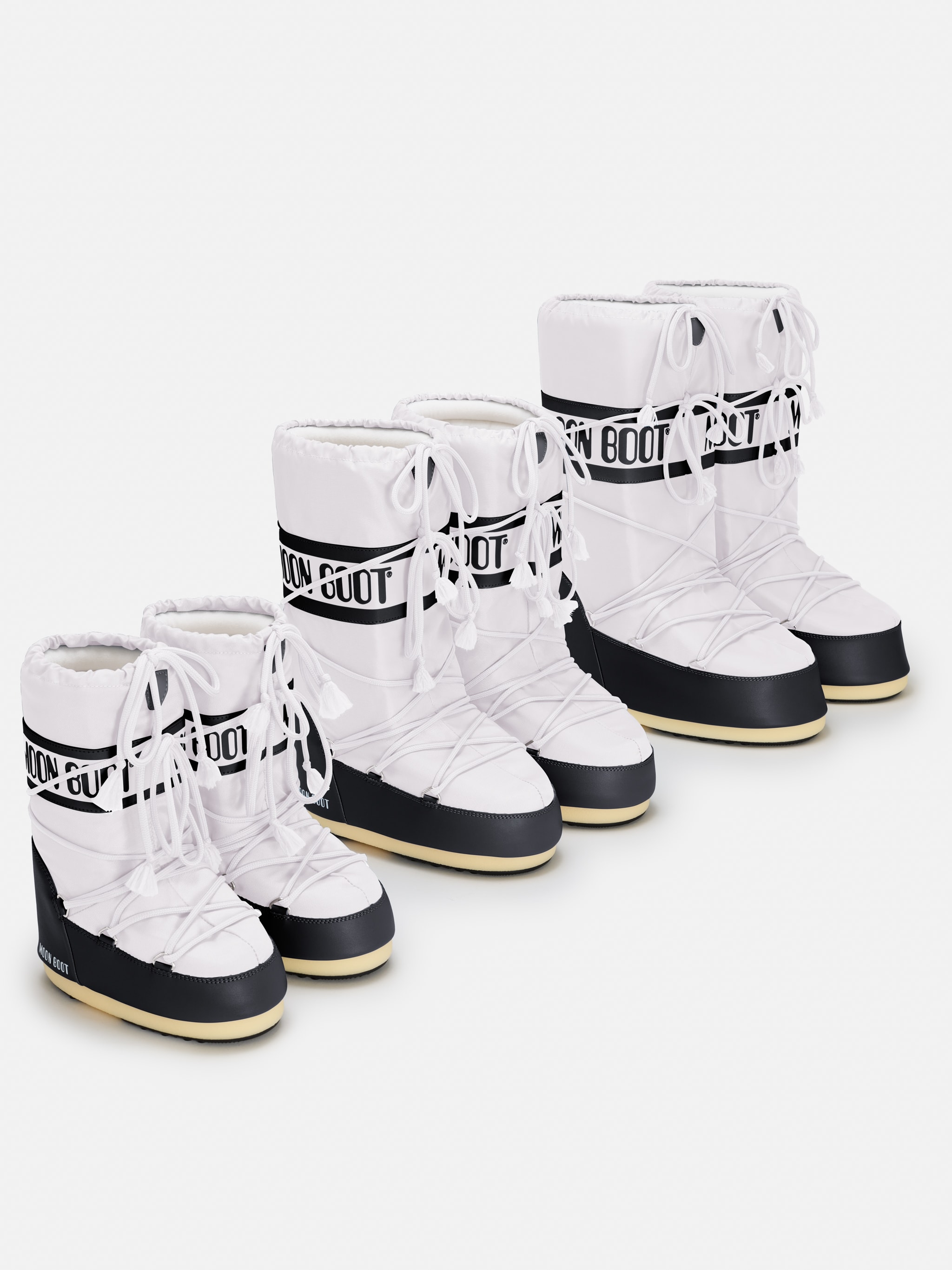 STIVALE ICON NYLON BIANCO E NERO image number 4