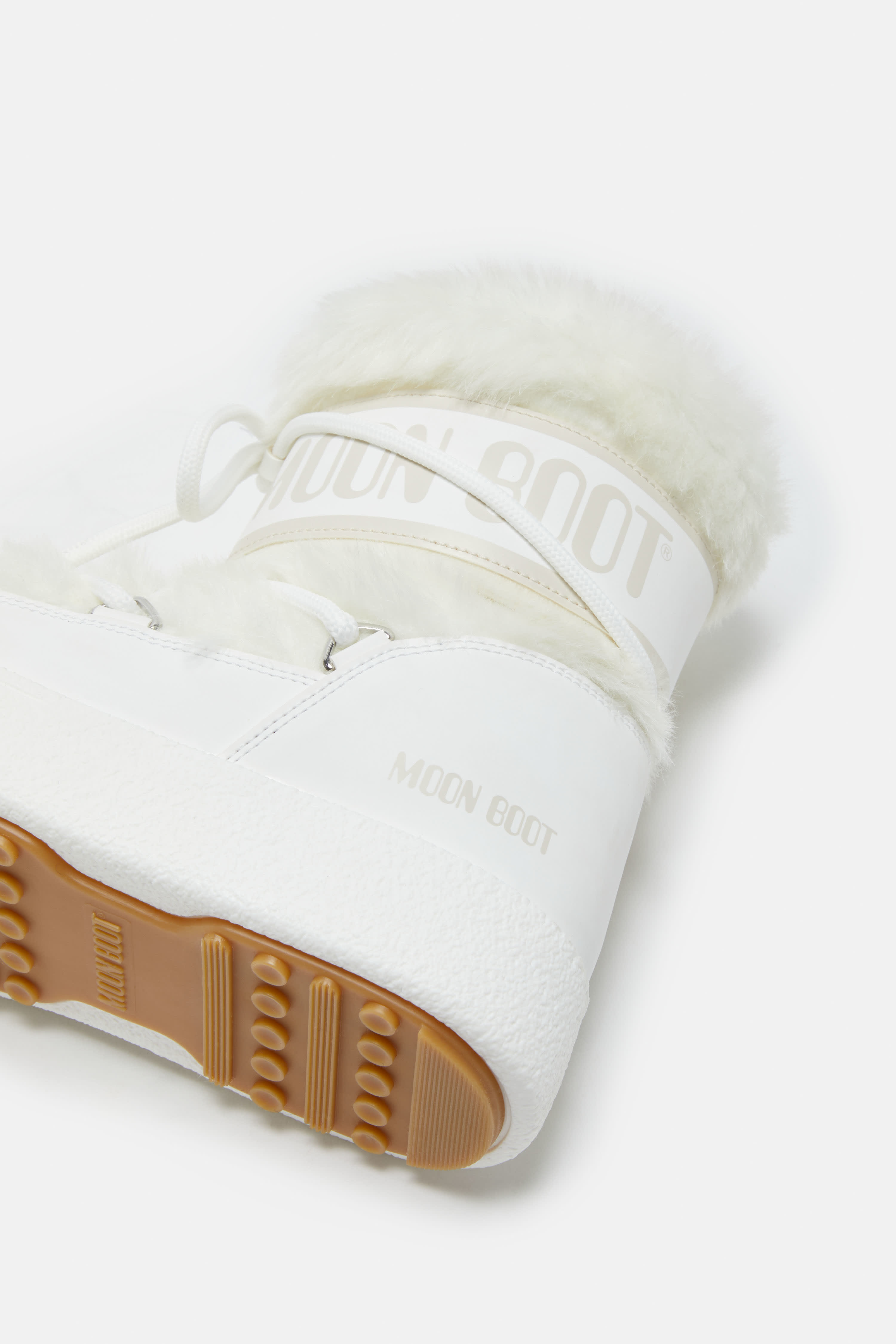BOTTES LTRACK LOW EN FAUSSE FOURRURE BLANC image number 3