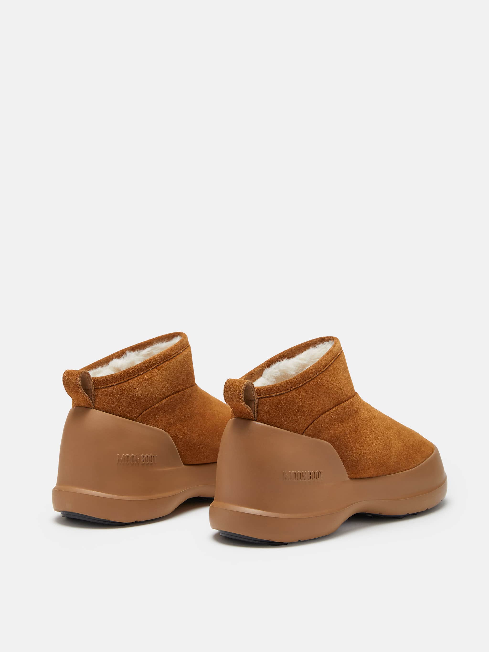 MEZZALUNA BROWN SUEDE LOW BOOTS