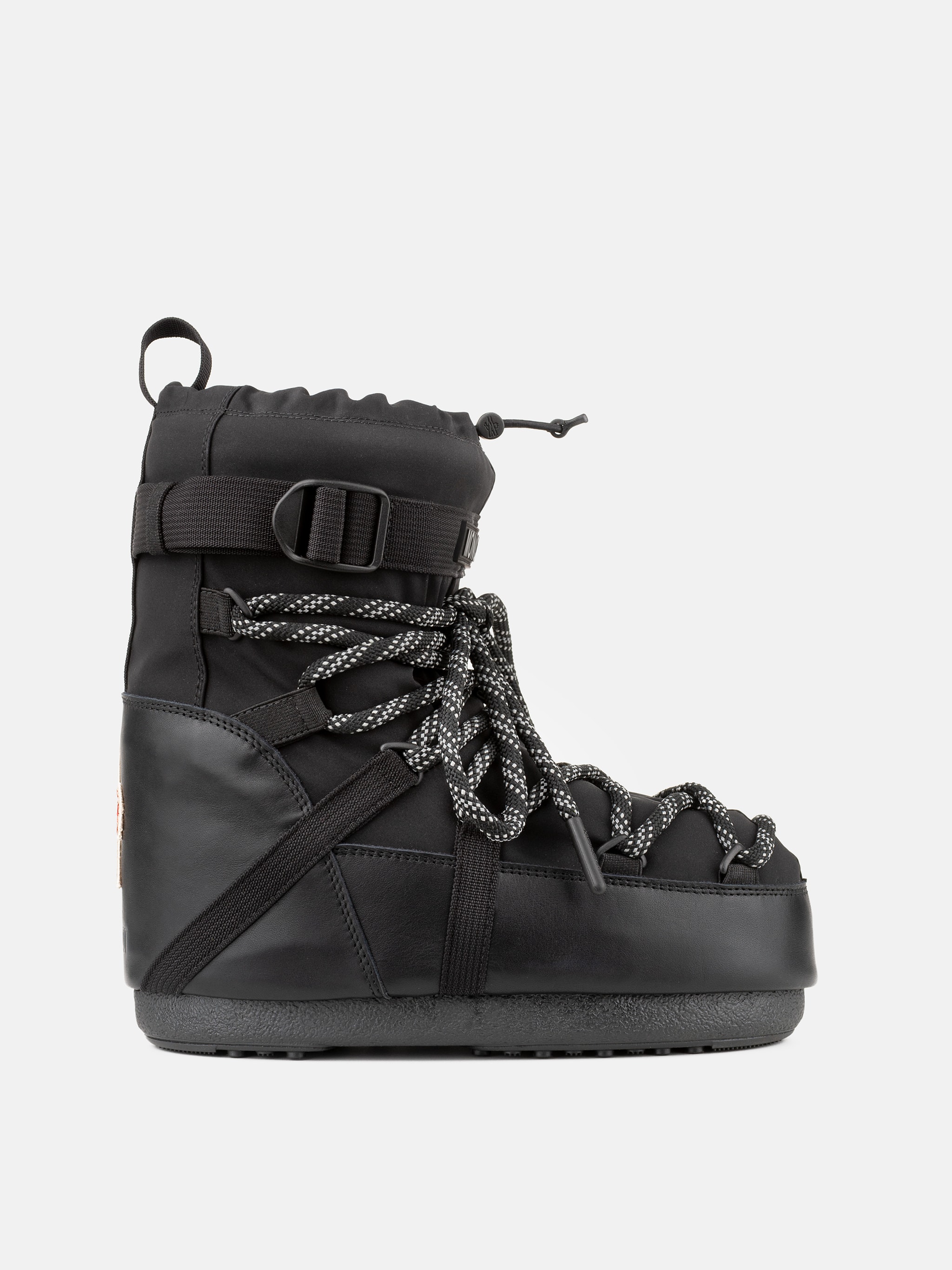 MOON BOOT X MONCLER GRENOBLE ICON LOW STIEFEL IN SCHWARZ