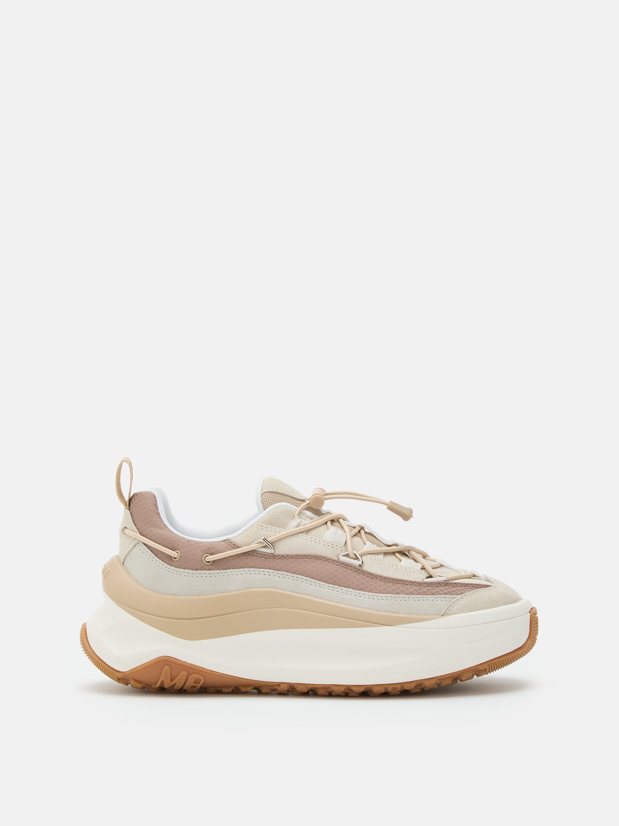 MOON247 XLACE OFF WHITE & TAUPE SNEAKERS