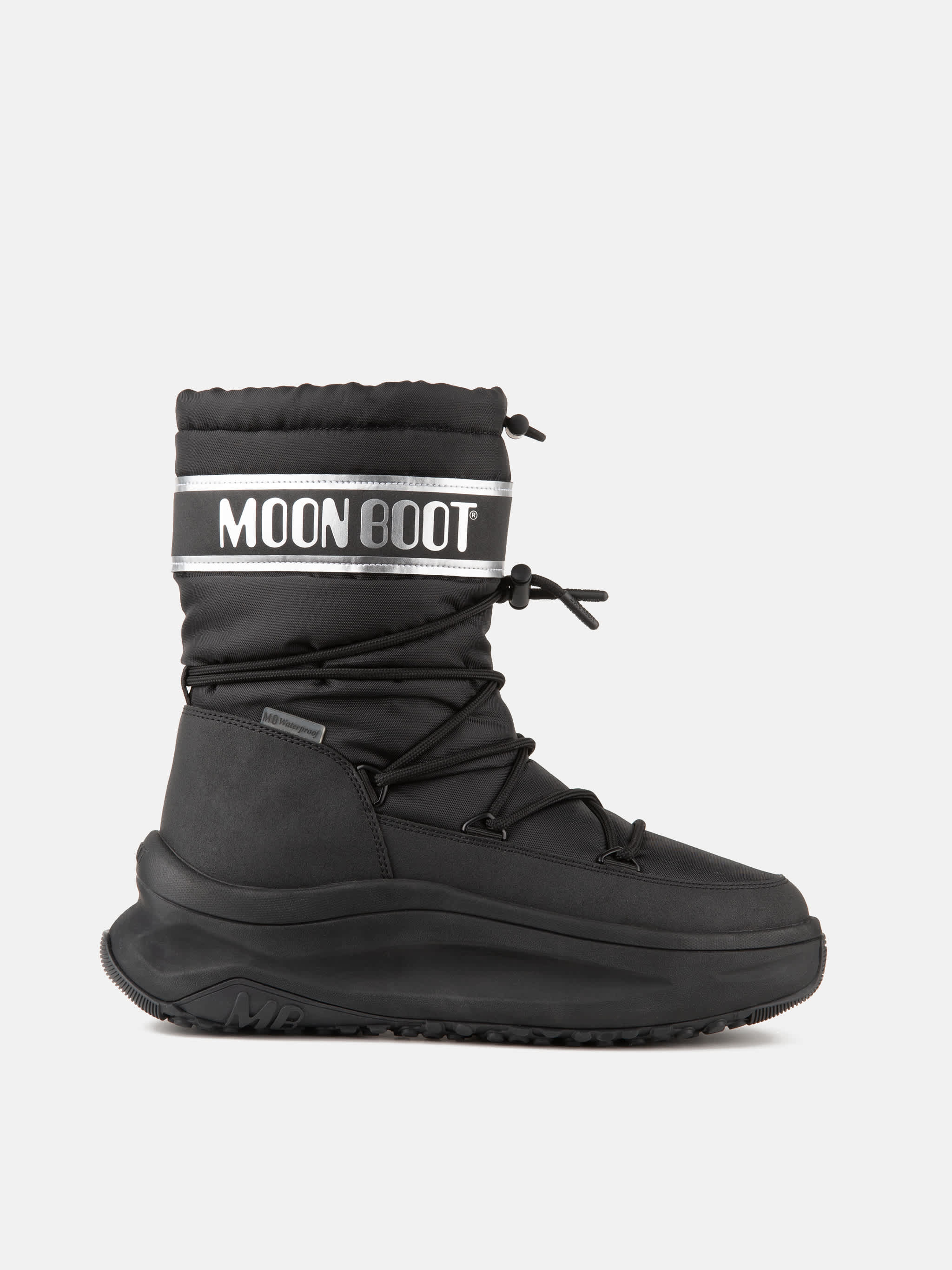 MOON247 SCHWARZE UND SILBERFARBENE POLAR STIEFEL