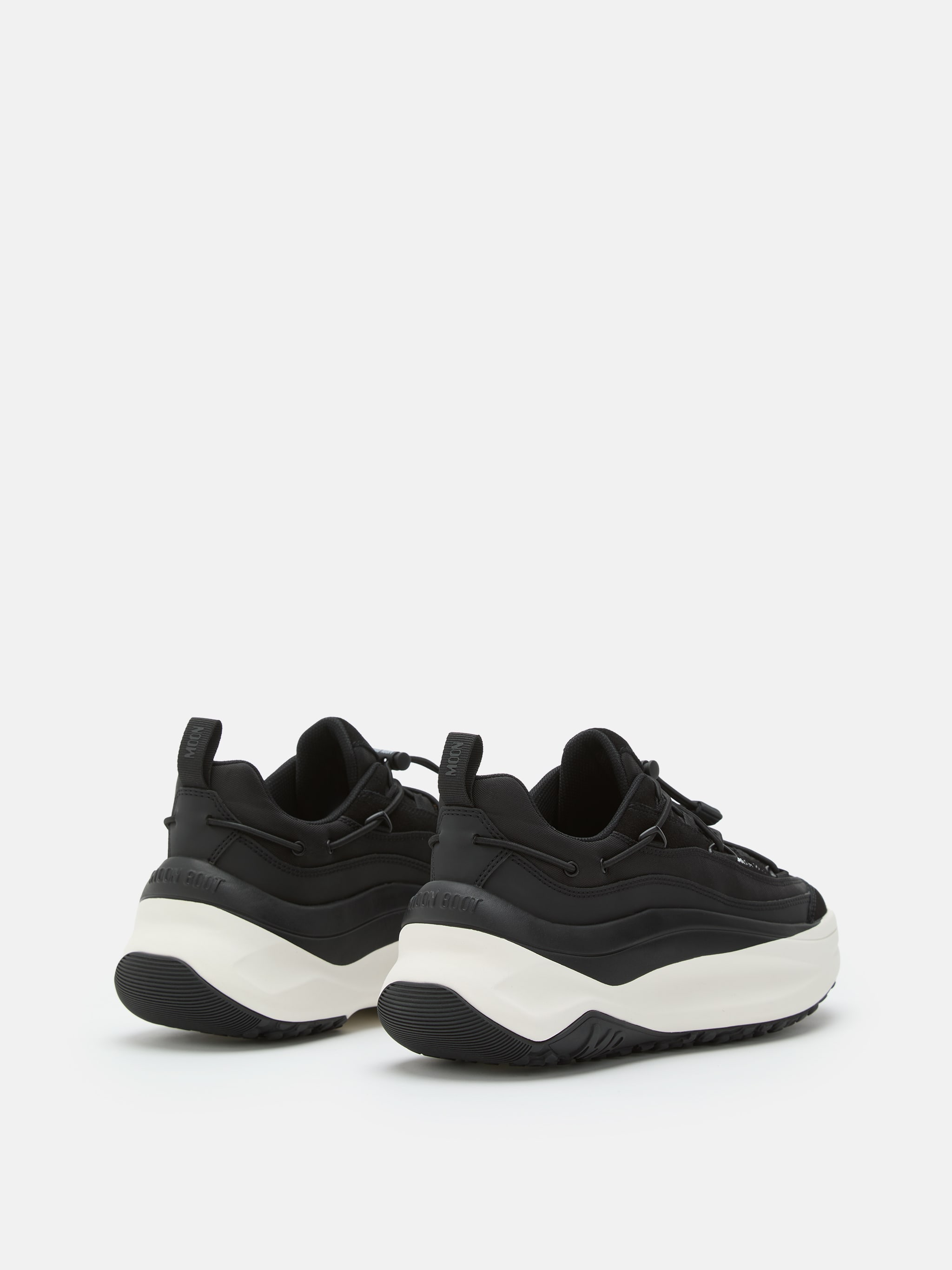 MOON247 XLACE BLACK & WHITE SNEAKERS